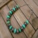 Navajo Warrior, Western Cowgirl Southwestern Turquoise & Tibetan Silver Stone Necklace