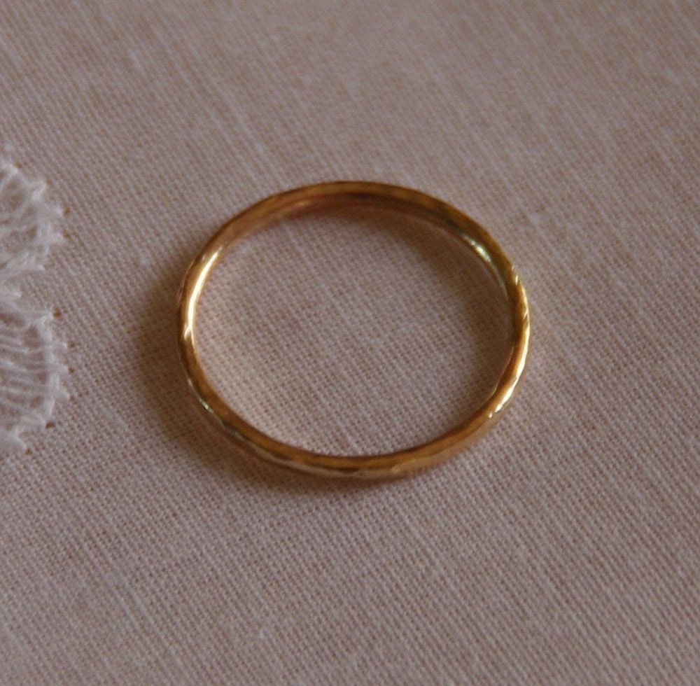 ONE 14k gold filled dainty, stack/stacking/stackable slim thumb ring /band - skinny wedding ring, made to order sizes 1,2,3,4,5,6,7,8,9,10