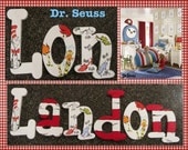 Dr Seuss Hand Painted Custom Wood Wall Letters Wall Art Children Nursery Pottery Barn Kids