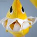 Small Angler Fish Plush - Yellow Tie-Dye