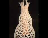 Mushroom Art Dress made of Recycled Materials Radical Eco-Fashion