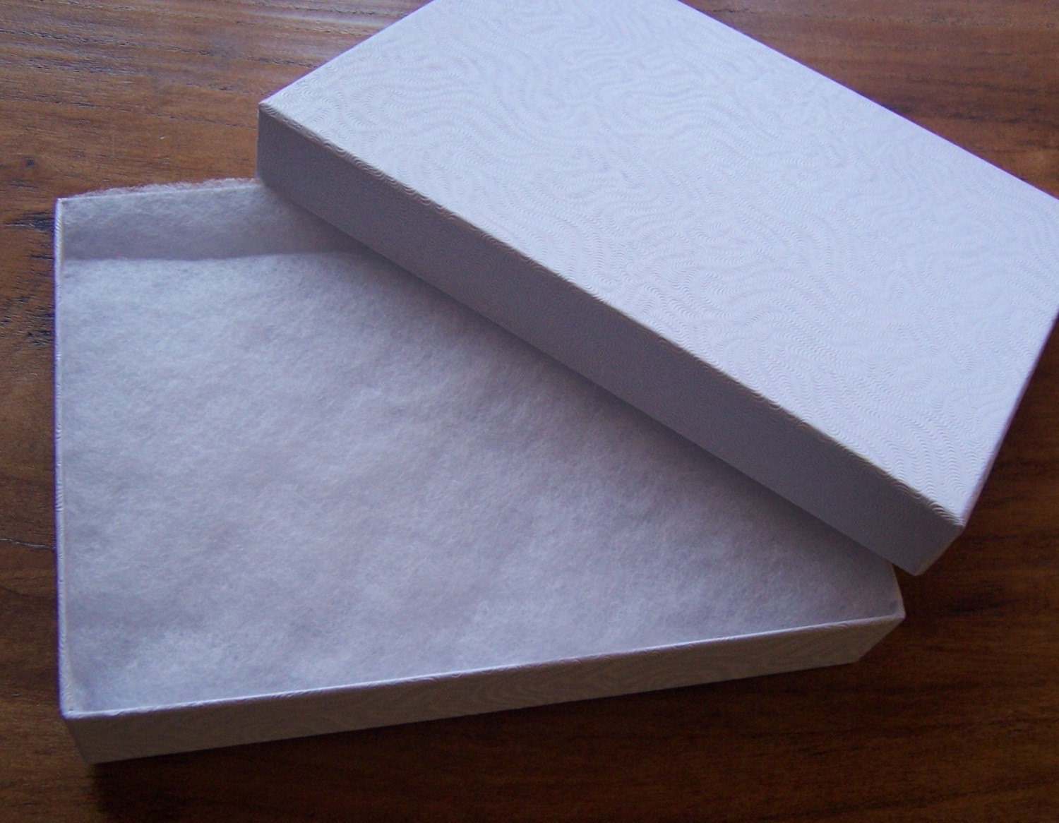 20 Pack Cotton Filled White Color Jewelry Gift and Retail Boxes 5.25 X 3.75 X 1 Inch Size