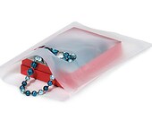50 Pack Clear Frosted Plastic Merchandise Bags  9X12 Inch Size