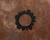 Binary Bracelet // Black // Laser cut felt