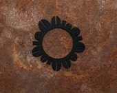Binary II Bracelet // Black // Laser cut felt