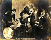 Hep Cats - 11x14 Anthropomorphic Jazz Cats Fantasy Animal Fine Art Print