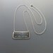 Walk Lightly On The Earth - Sterling Silver Necklace - inspirational Quote - Earth Day Necklace