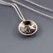 Small Cupped Floral Hummingbird Necklace
