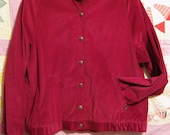 Reserved - 10 Spot SALE - 80s Maroon Corduroy Jacket by John Weitz (M/L)