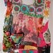 Altered Wearable ART Couture Vintage Embroidered Mexican DRESS Lg TOP
