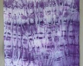 Hand Dyed Cotton Sateen Yard, purples, Wisteria
