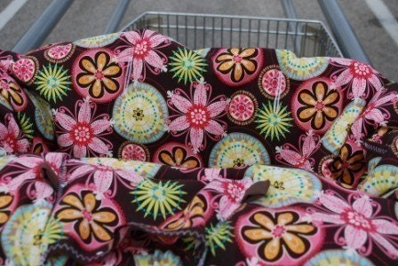 Shopping cart Cover .................. CARNIVAL BLOOM Shopping Cart Cover
