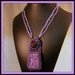 Purple Majesty Bead Embroidered and Bead Woven Necklace