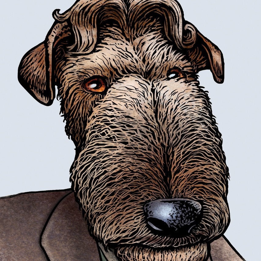George Orwelsh Terrier signed print