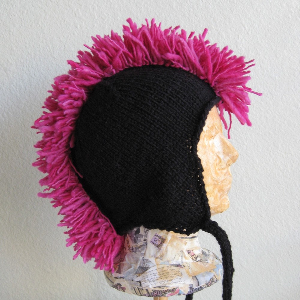 mohawk pink hat