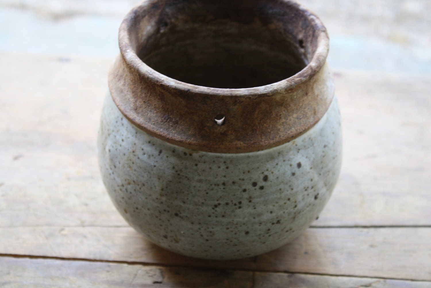 ON HOLD vintage pottery planter