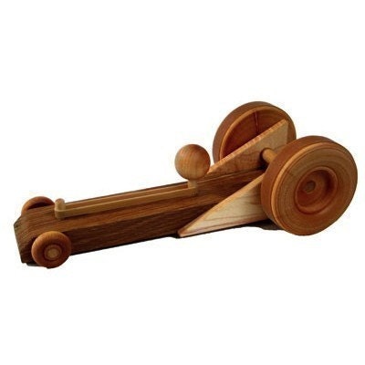 Rubber Band Powered Race Car Wooden Toy - Kids Wood Toy