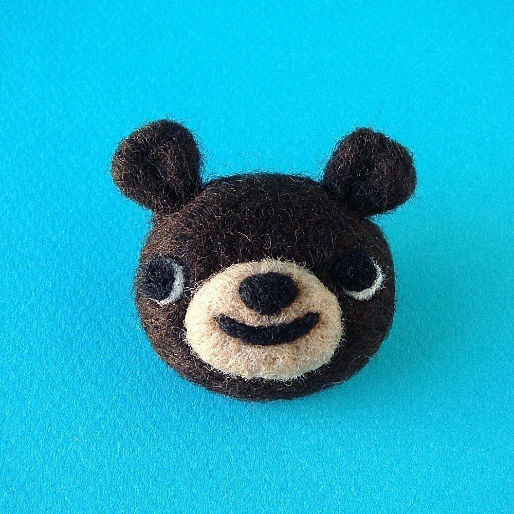 Brown Bear Brooch