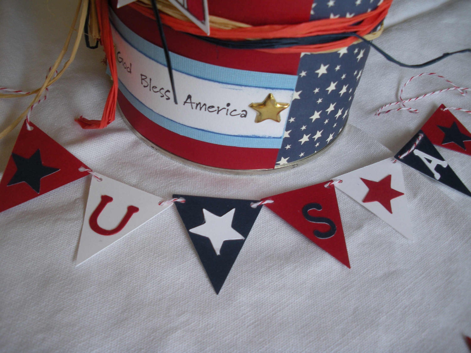 USA and  Stars Banner