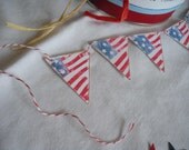 Handmade USA Mini Flag Banner