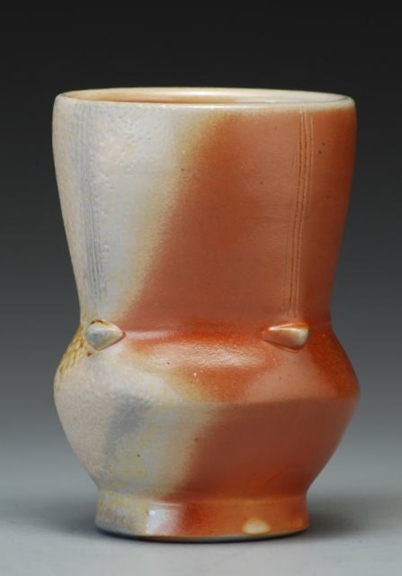 Cup, wood fired, natural earth tones, handmade