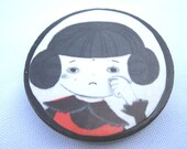 Crying Girl Pin