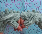 PATTERN - Rawr Fingerless Gloves - Free International Shipping