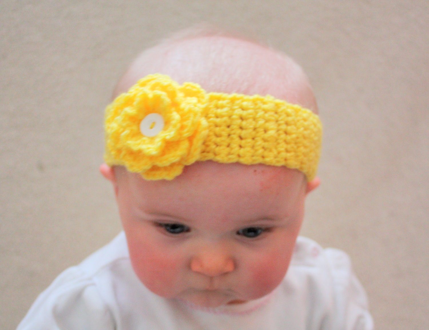 Baby Crochet Flower Headband