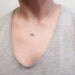 Raccoon necklace - silver and concrete raccoon pendant - animal jewelry