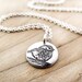 Tiny Chickadee necklace - silver bird pendant