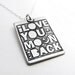 I love you to the moon and back necklace -  Valentine's day jewelry - eco friendly silver