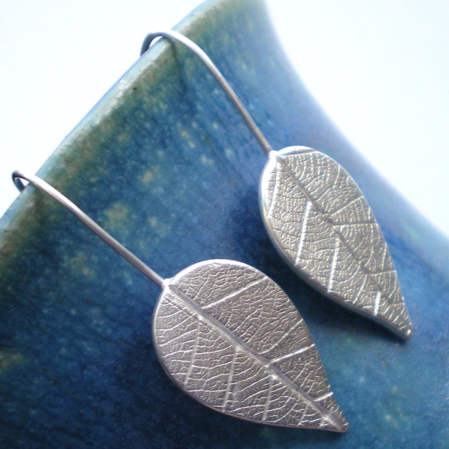 Silver Leaf Earrings