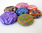 Hand made Jumbo Beads For Pendants Or Key-chains 7 pcs
