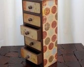 Vintage Polka Dots Trinket Storage Box