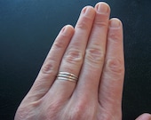 Sterling silver super skinny stack rings ( set of 3 )