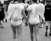 Cheruburlesque - 5x7 Matted Black and White Print