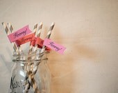 Hooray - Paper Drink Straw Flags- Set of 12 Il_170x135