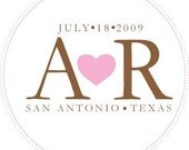 Circled Heart Monogram design Il_170x135