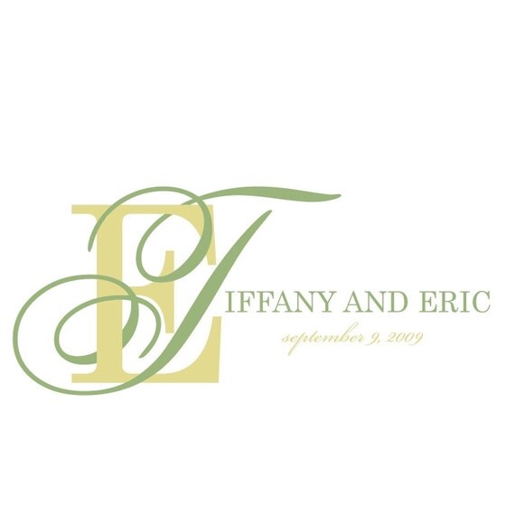 First Initial Wrap Monogram - 3 designs Il_570xn