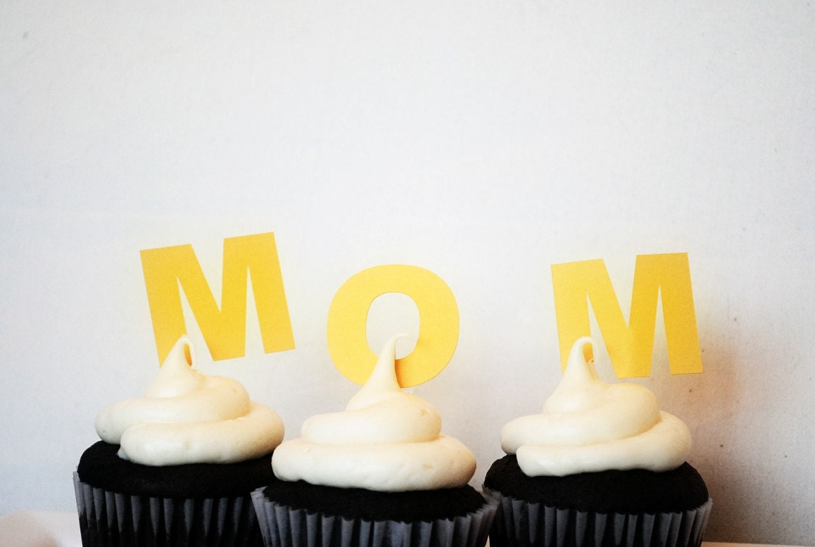 MOM Cupcake Toppers Il_570xn