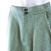 1970s Mini Skirt Vintage Green and Cream Houndstooth Modern Size 2, XSmall
