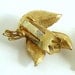 Gold Leaves Clip On Earrings Vintage Jewelry