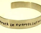 Fully Customizable Nickel Silver Cuff Bracelet