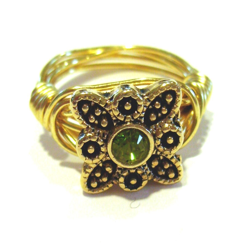 Vintage Style Butterfly Ring