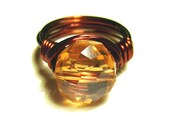 Tangerine Ring in Dark Copper