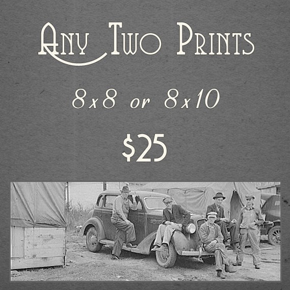 Get two 8 x 8 or 8 x 10 photos of your choice