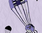 From Above Art Print Illustration