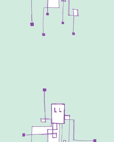 Boxtopus Digital Illustration Art Print