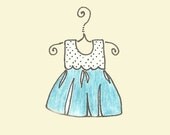 Scripture Art Cards, Charm, Proverbs 31 Whimsical Dress Illustration