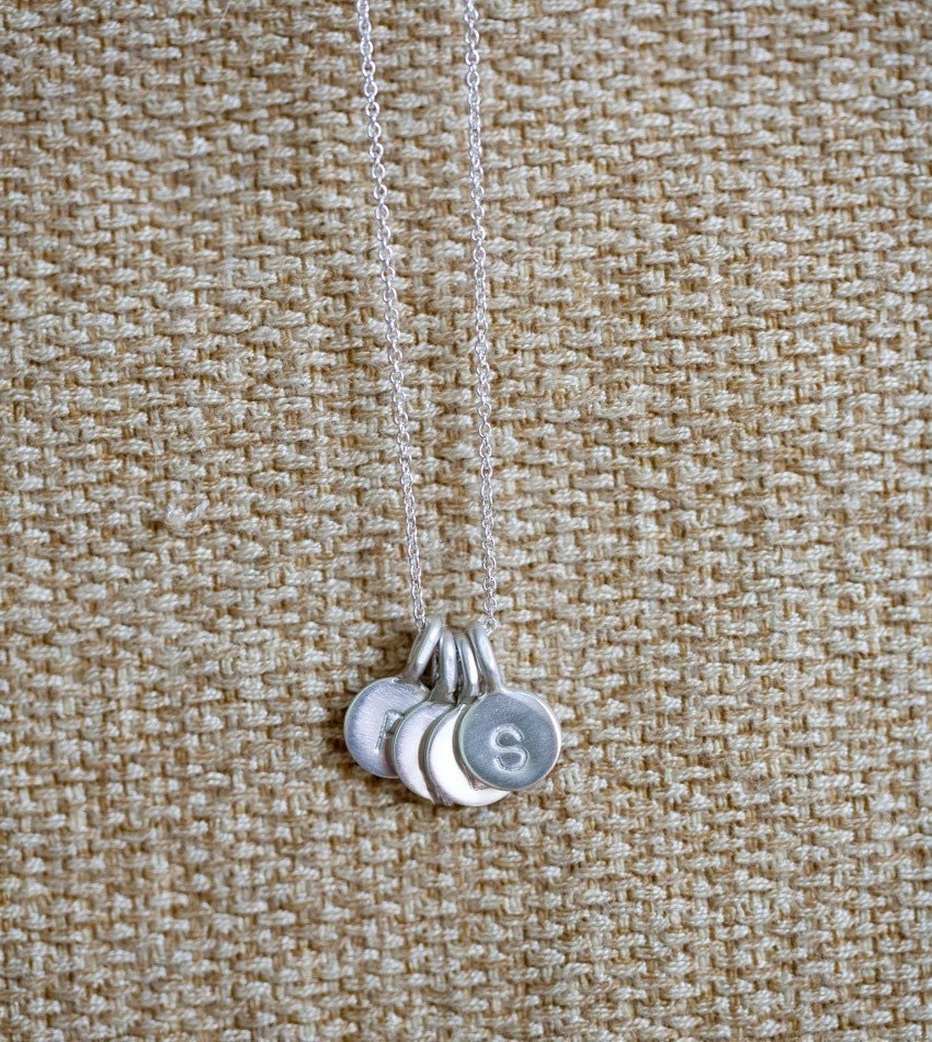 Reserved for Barbara One Tiny Initial Charm Letter B